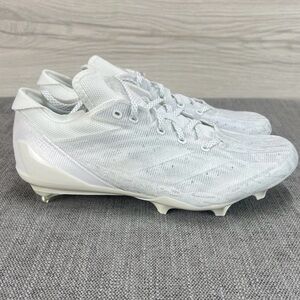 Mens Adidas Adizero Electric Football Cleats White Silver IE4413